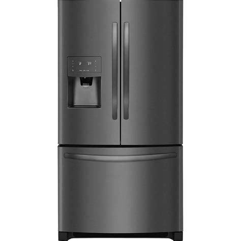 black stainless steel fridge only